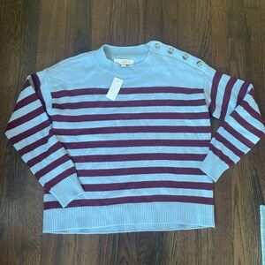 LOFT NWT striped sweater